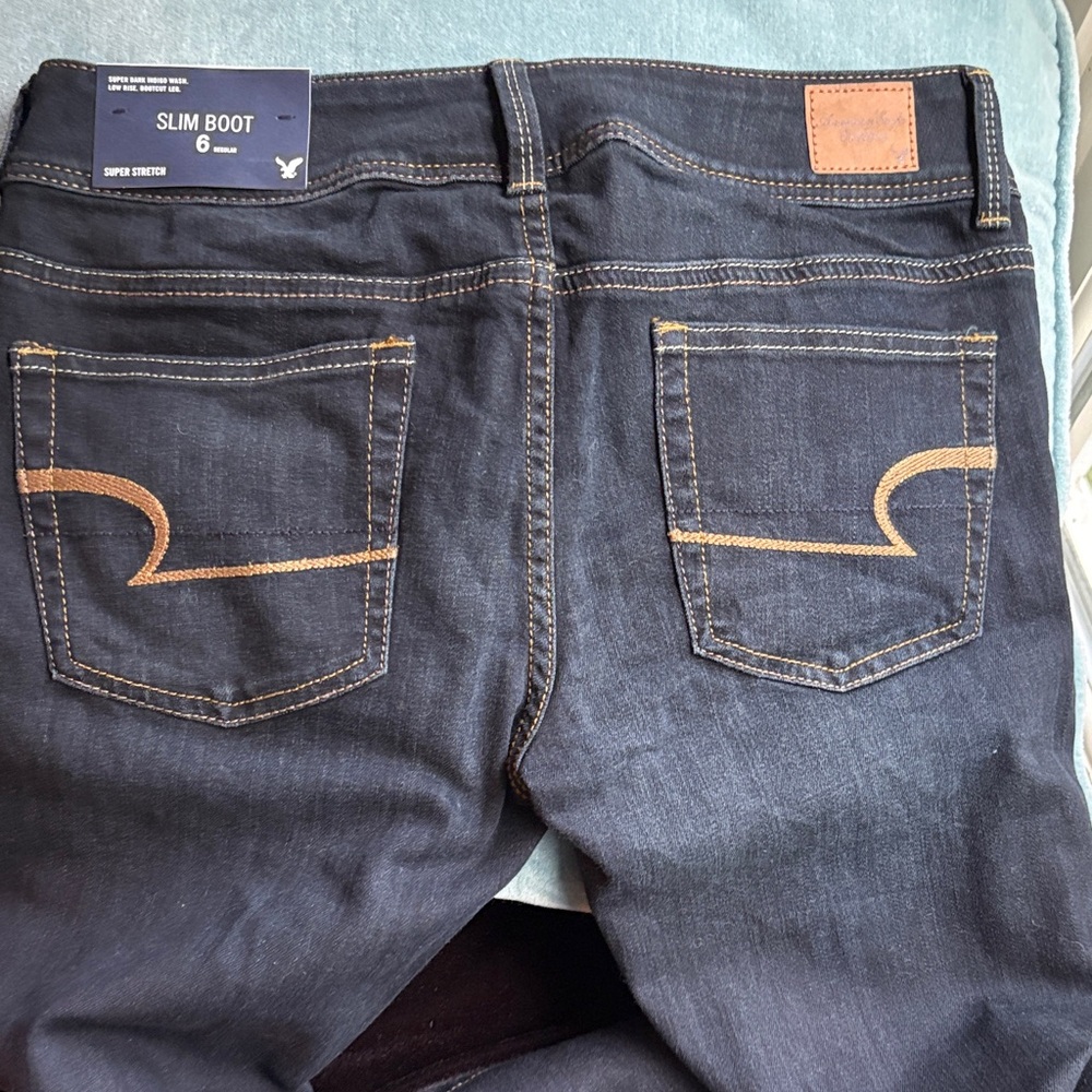 American Eagle Outfitters Women's Boot Cut Jeans - Deep Indigo